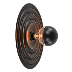 Plafond/wandlamp Saturn 42cm zwart>Straluma Online