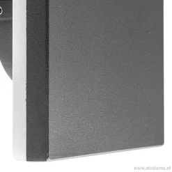 Plafond/wandlamp square antraciet>Straluma Hot