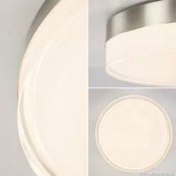 **Plafonniere nikkel opaal IP44 3-step d><noscript><img width=