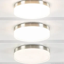 **Plafonniere nikkel opaal IP44 3-step d><noscript><img width=