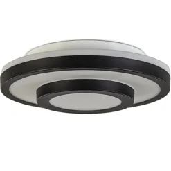 Plafonnière Master 435 zwart/glas IP44>Straluma Outlet