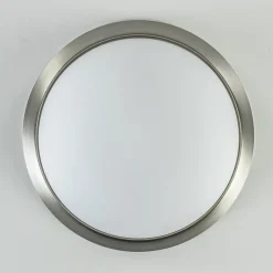 Plafonnière rvs + mat glas 30cm><noscript><img width=