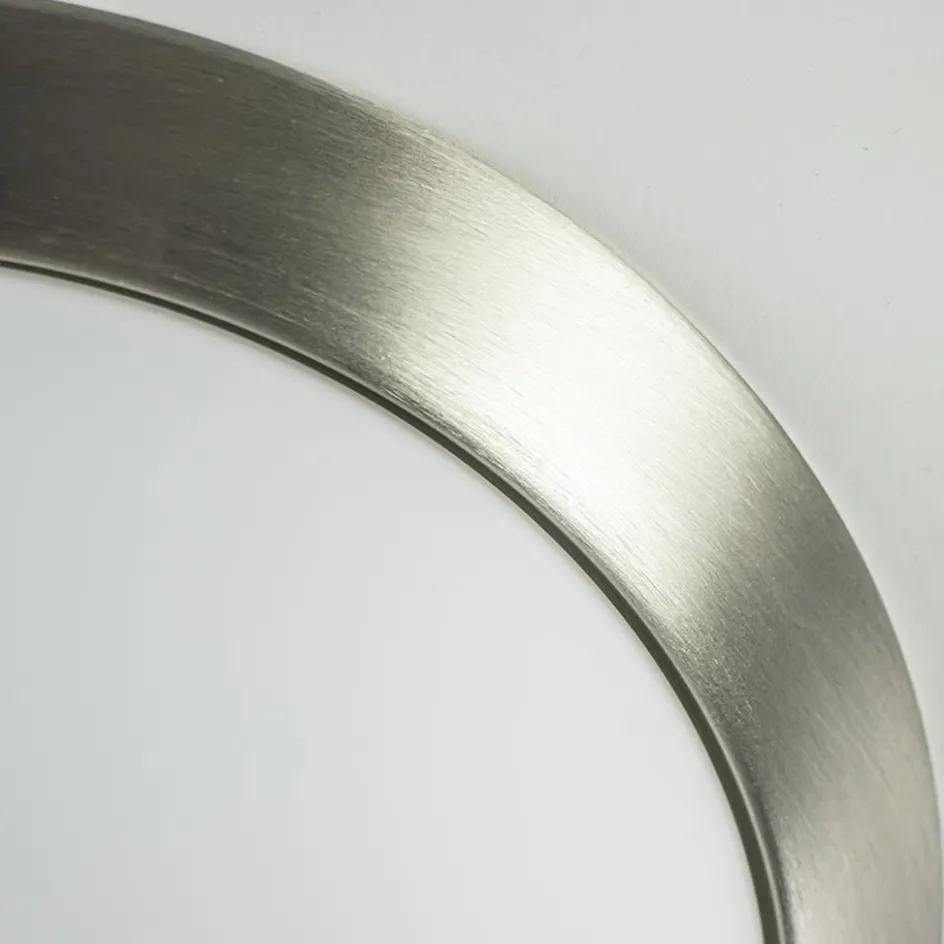 Plafonnière rvs + mat glas 30cm>Straluma Outlet