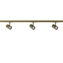 Railsysteem set 1 m met 3 GU10 spots brons>Straluma Best