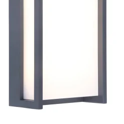Rechthoekige LED buitenlamp donker grijs IP54><noscript><img width=