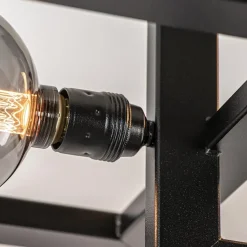 Rechthoekige plafondlamp triple square mat zwart><noscript><img width=