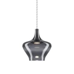 Retro design hanglamp smoke glas met LED>Straluma New
