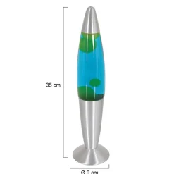 Retro tafellamp Lava blauw water met groen><noscript><img width=