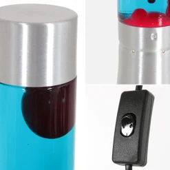 Retro tafellamp lava blauw met rood><noscript><img width=