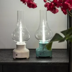 Retro tafellamp olielamp op batterij wit><noscript><img width=