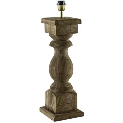 Robuuste lampvoet Cadore massief hout met brons>Straluma Clearance