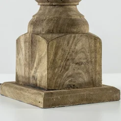 Robuuste lampvoet Cadore massief hout met brons>Straluma Clearance