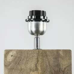 Robuuste lampvoet Robbia hout exclusief kap><noscript><img width=