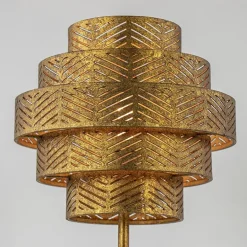 Robuuste tafelamp brons met zwart marmeren voet><noscript><img width=