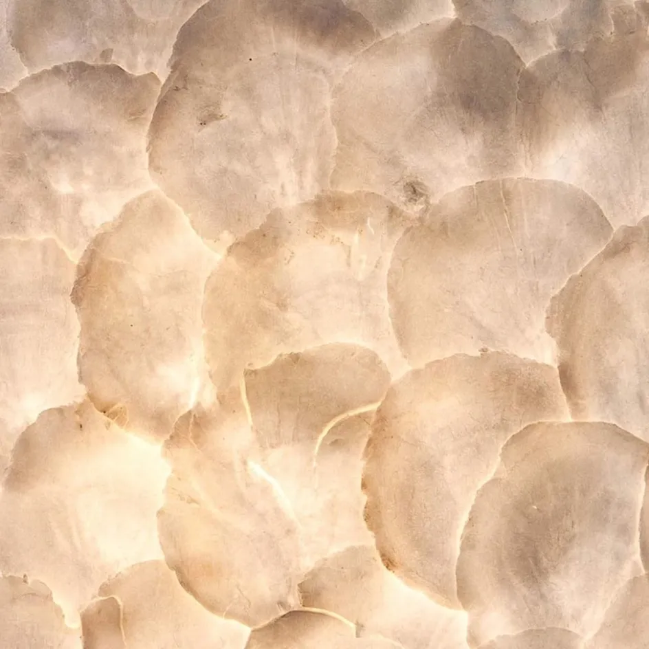 Romantische hanglamp bol creme schelp>Straluma Online