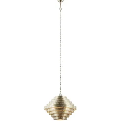 Ronde hanglamp metaal oud zilver 55 cm>Straluma Hot