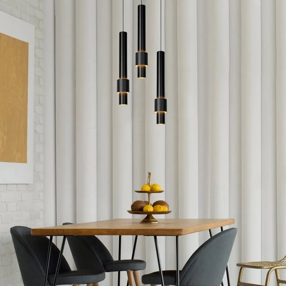 Ronde 3-lichts hanglamp cilinders inclusief LED>Straluma New