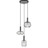 Ronde 3-lichts hanglamp met draadkappen divers>Straluma Discount