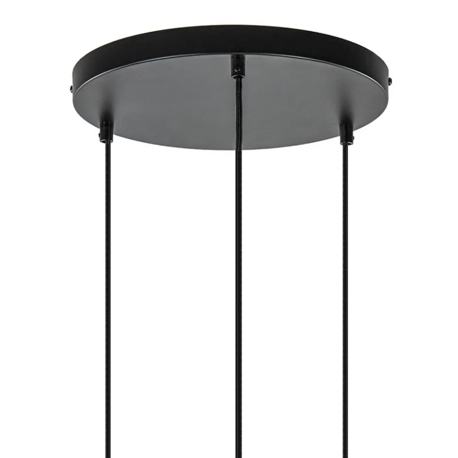 Ronde 3-lichts hanglamp met draadkappen divers>Straluma Discount