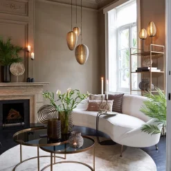 Ronde 3-lichts hanglamp Yaelle antiek brons met zwart><noscript><img width=