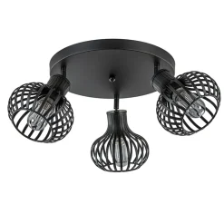 Ronde 3-lichts plafondlamp met verstelbare kappen>Straluma Outlet