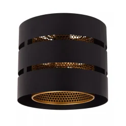 Ronde plafondlamp zwart metaal met goud>Straluma Clearance