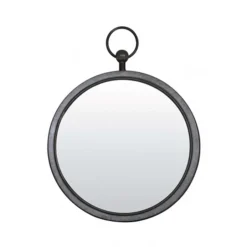 Ronde spiegel zink/grijs groot 46 cm>Straluma Clearance