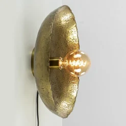 Ronde wandlamp Neva antiek brons met snoer>Straluma Sale