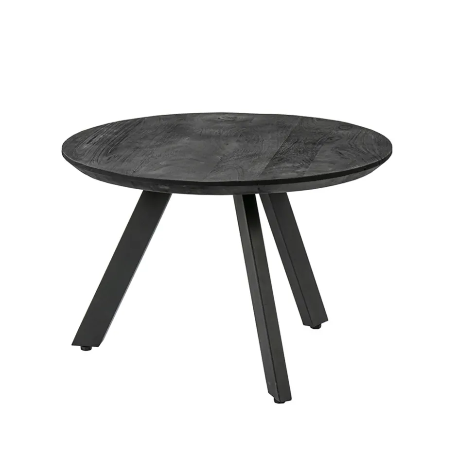 Salontafel rond hout zwart 60 cm>Straluma Hot