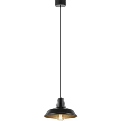 Scandinavische hanglamp zwart met goud 36 cm>Straluma Hot