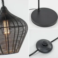 Scandinavische vloerlamp Alvaro mat zwart><noscript><img width=
