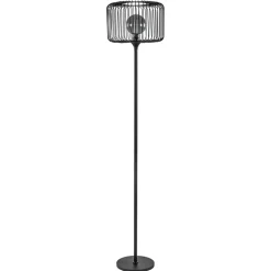 Scandinavsiche vloerlamp zwart met draadkorf>Straluma Sale