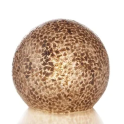 Schelpen tafellamp bol 40 cm creme-goud>Straluma Sale