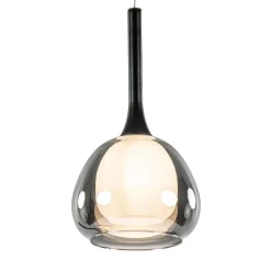 Sfeervolle hanglamp smoke met wit binnenglas>Straluma Sale