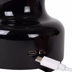 Sfeervolle tafellamp op batterij zwart dimbaar><noscript><img width=