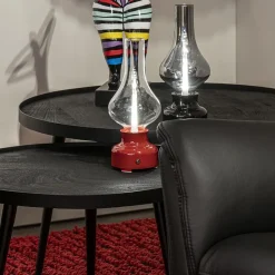 Sfeervolle tafellamp op batterij zwart dimbaar><noscript><img width=