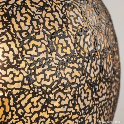 Sfeervolle tafellamp zwart/goud rond><noscript><img width=