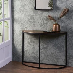 Sidetable Peto antiek brons met zwart 100x42x76 cm><noscript><img width=