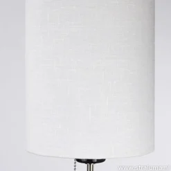 Smalle vloerlamp zwart-staal linnen kap><noscript><img width=