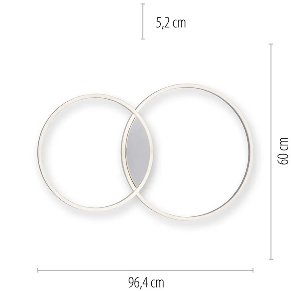 Smart plafondlamp aluminium ringen dimbaar>Straluma Best