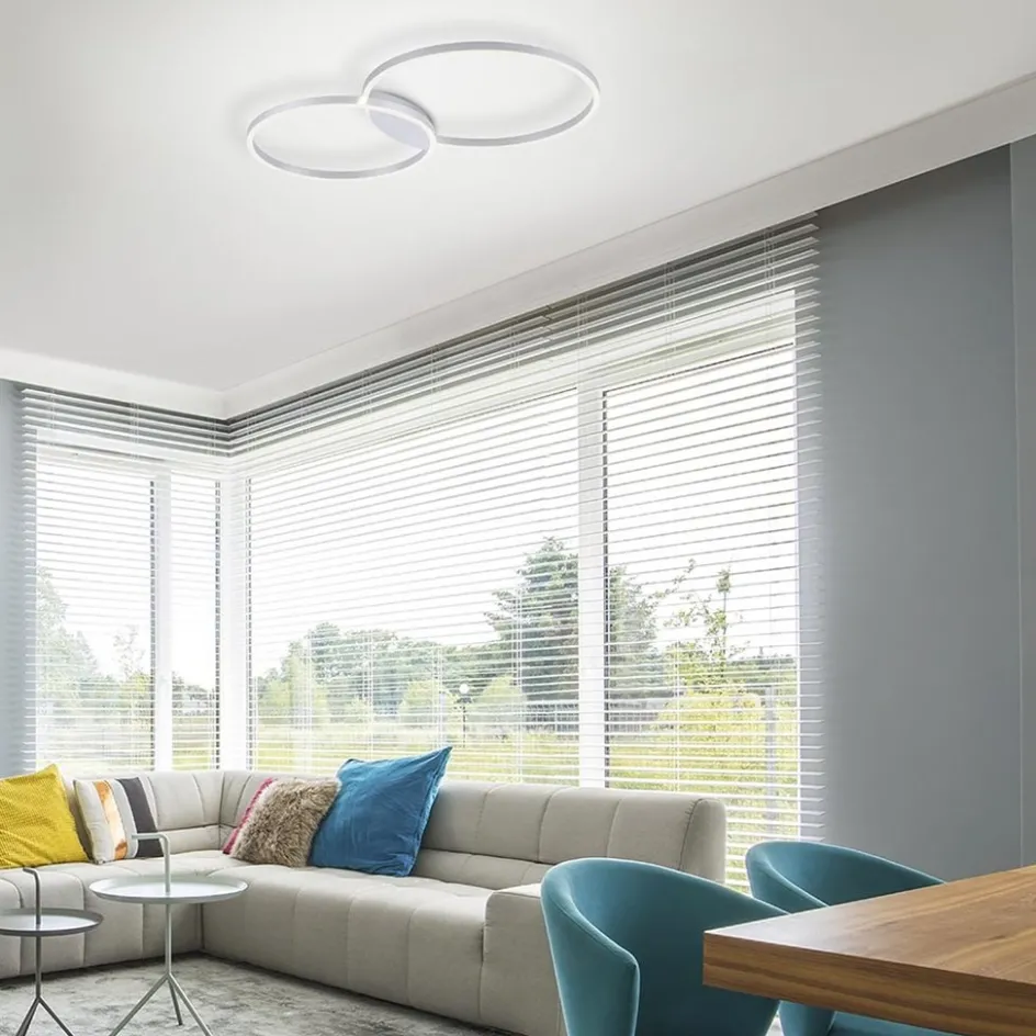 Smart plafondlamp aluminium ringen dimbaar>Straluma Best