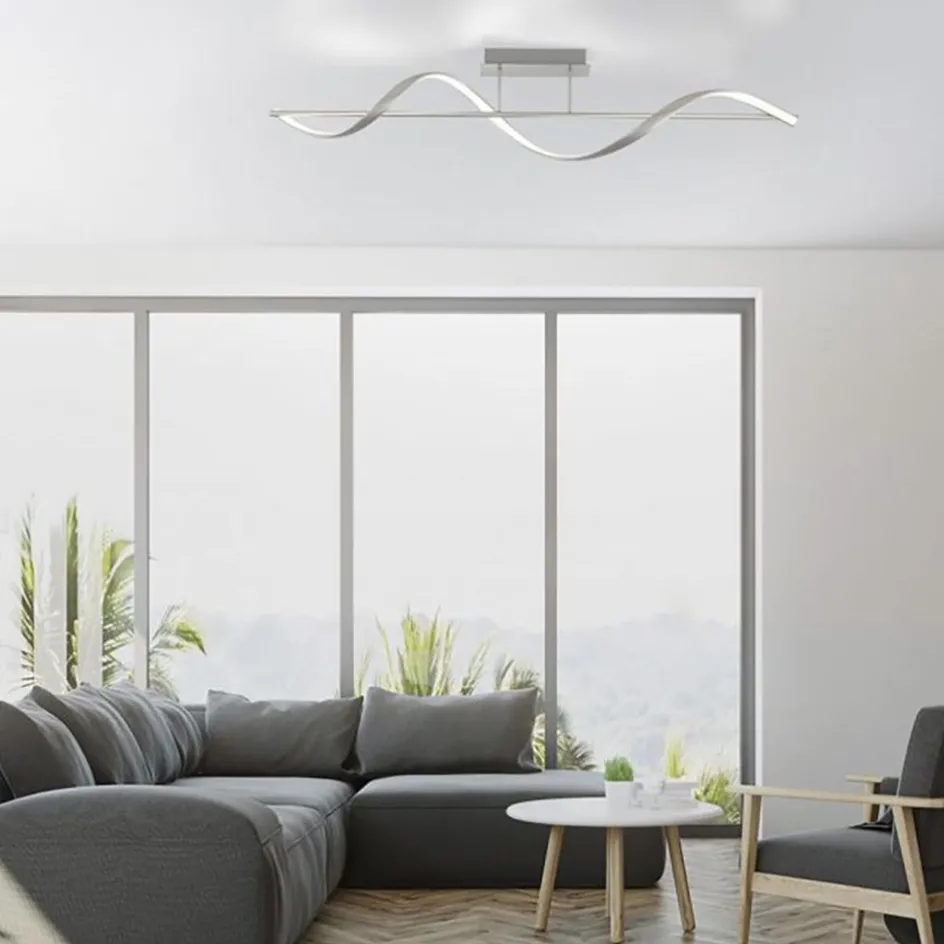 Smart plafondlamp LED spiraal staal>Straluma Online