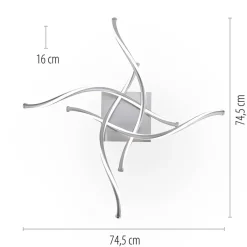 Smart plafondlamp spiraal nikkel modern><noscript><img width=