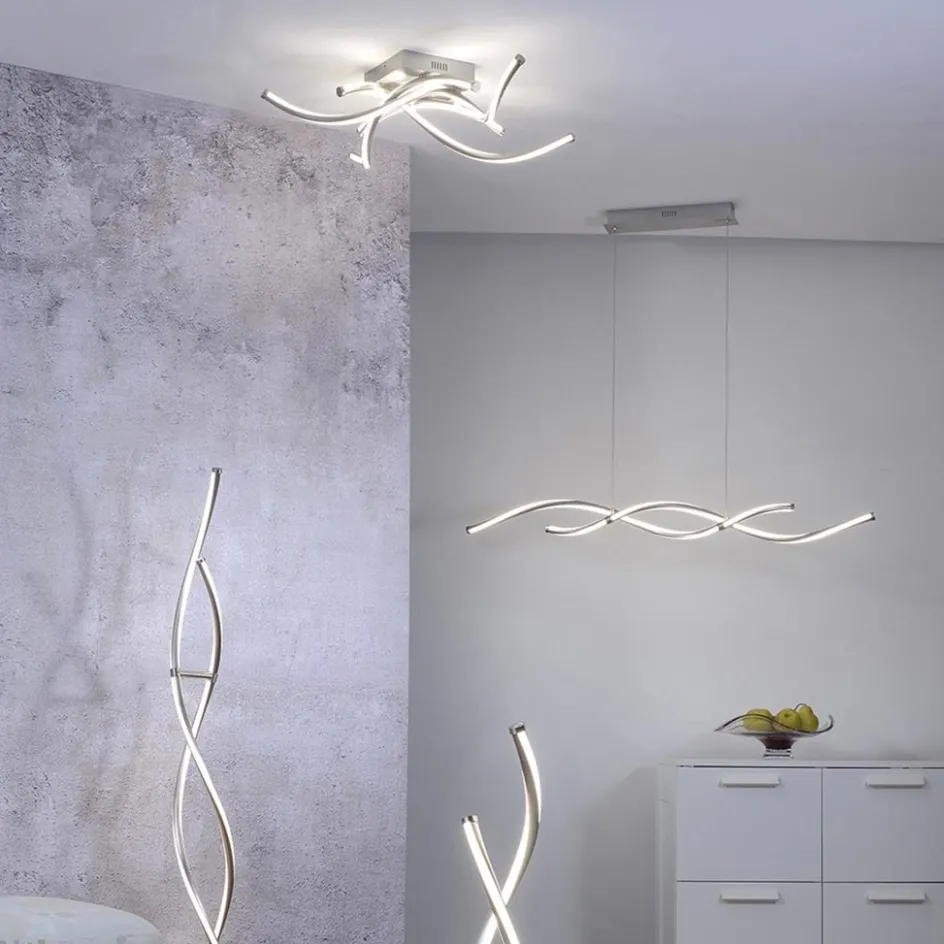 Smart plafondlamp spiraal nikkel modern>Straluma Clearance