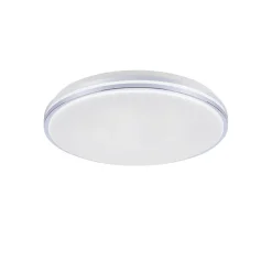 Smart plafondlamp wit met chroom IP44>Straluma