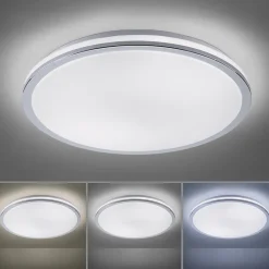 Smart plafondlamp wit met chroom IP44><noscript><img width=