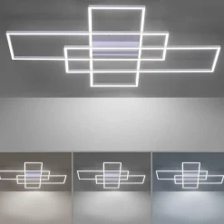 Smart plafond/wandlamp rechthoeken inclusief remote><noscript><img width=