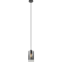 Smoke glazen hanglamp cilinder met verloop>Straluma Sale