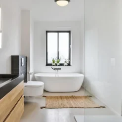 3-Standen dimbare LED plafondlamp zwart met wit glas IP44><noscript><img width=