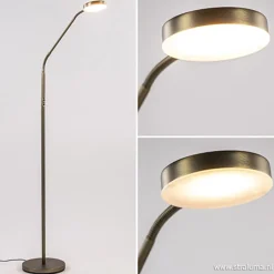 Strak klassieke leeslamp brons dimbaar>Straluma Hot